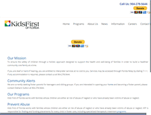 Tablet Screenshot of kidsfirstofflorida.org